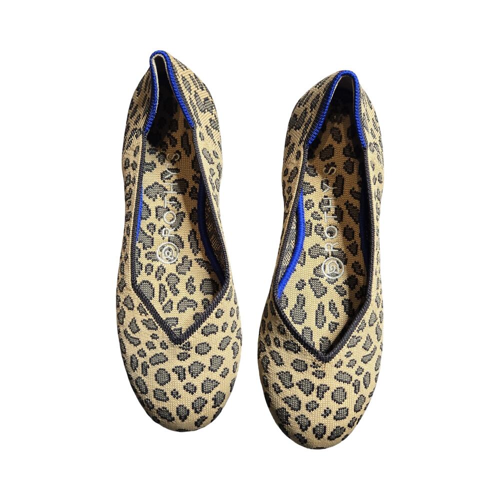 Rothy's The Daily Knit Washable Leopard Print Flats Size: 6.5